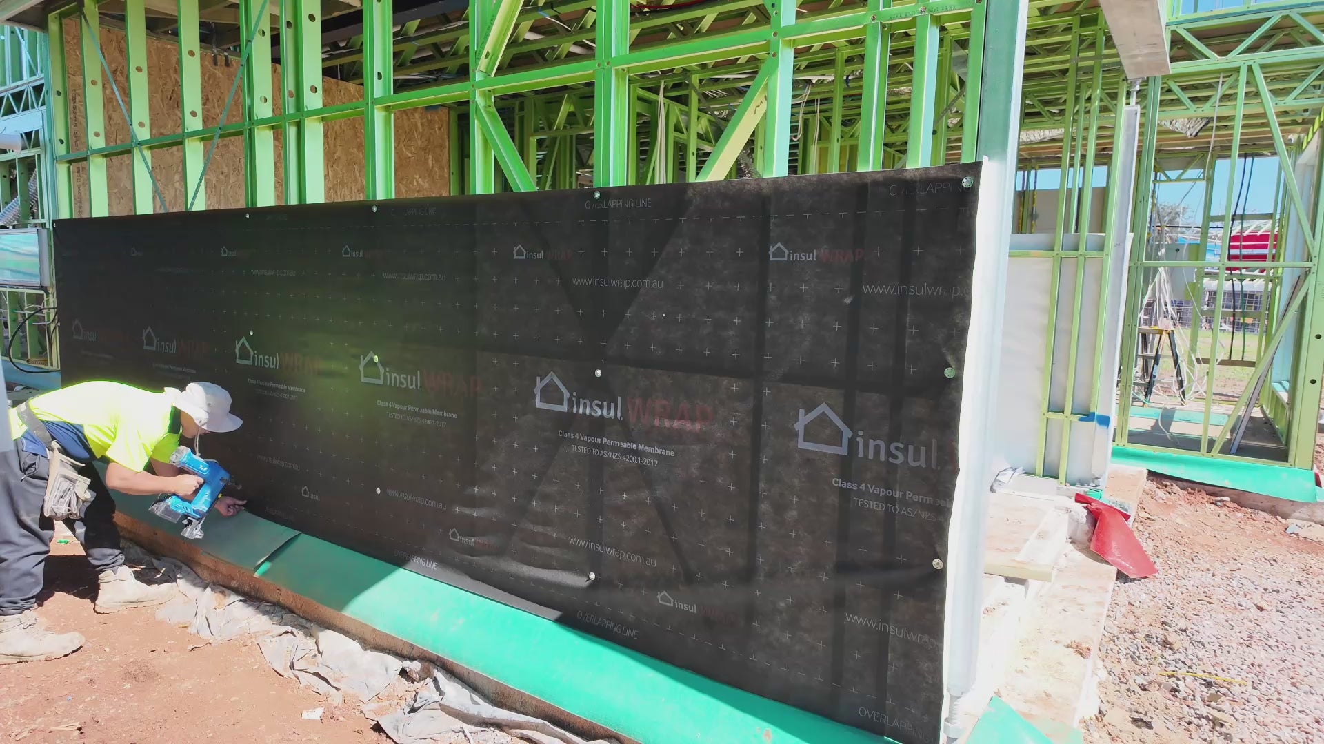 Load video: Drone Video off Insulwrap